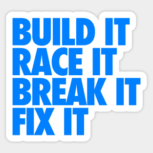 Race Car Owner Sticker